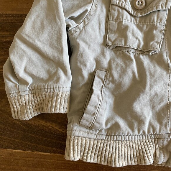 Gap Lined Zipped Khaki Jacket Boys’ 3 - Picture 6 of 12